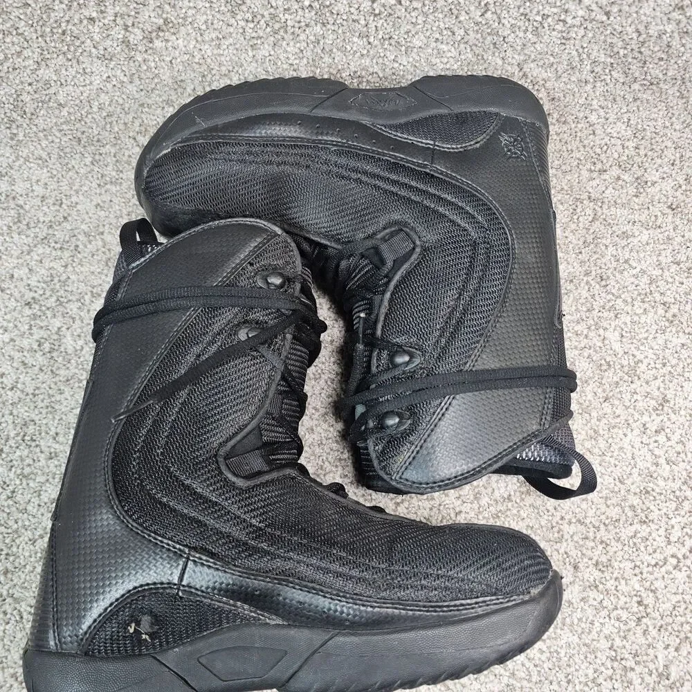 Lamar Snowboard Boots Mens Size 7 Justice Linered Mens‎ Black